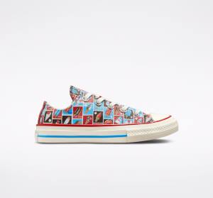 Kids' Converse Chuck 70 Frozen Treats Low Tops Shoes Red / Blue | CV-271HLX