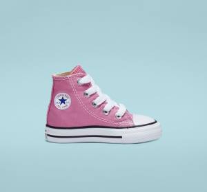 Kids' Converse Chuck Taylor All Star Classic High Tops Shoes Pink | CV-740OTD