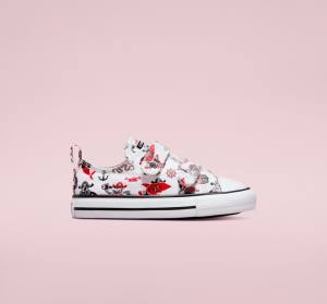 Kids' Converse Chuck Taylor All Star Easy-On Pirates Low Tops Shoes White / Red / Black | CV-109TFN