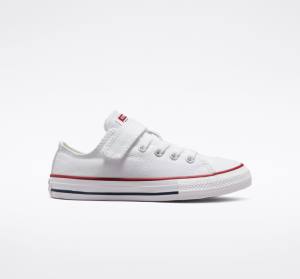 Kids' Converse Chuck Taylor All Star Easy-On Low Tops Shoes White / White / Beige | CV-814ISA