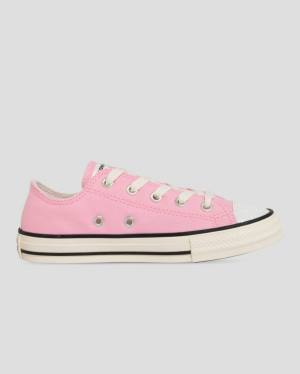 Kids' Converse Chuck Taylor All Star UV Glitter Low Tops Shoes Pink | CV-963SVO