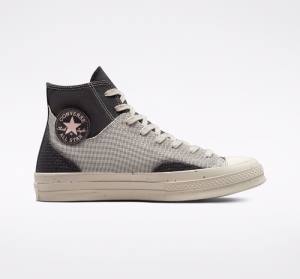 Men's Converse Chuck 70 Crafted Canvas High Tops Shoes Brown | CV-104FUX