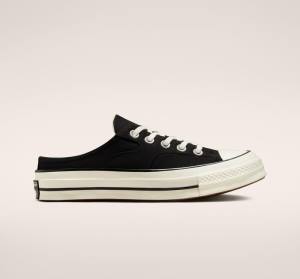 Men's Converse Chuck 70 Mule Low Tops Shoes Black | CV-865IEQ