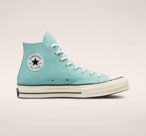 Men's Converse Chuck 70 Pastel Polyester High Tops Shoes Black | CV-341KJH