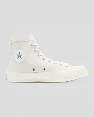 Men's Converse Chuck 70 Pride High Tops Shoes Beige | CV-136SYF