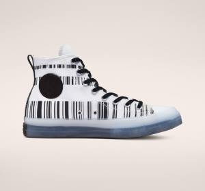 Men's Converse Chuck Taylor All Star CX Translucent Barcode High Tops Shoes White / Black | CV-217TXV