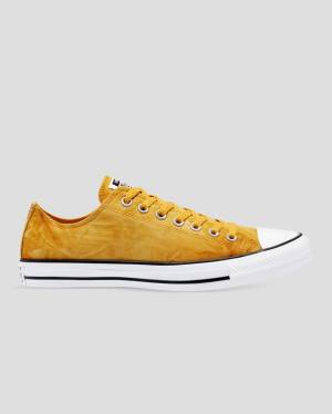 Men's Converse Chuck Taylor All Star Summer Daze Wash Low Tops Shoes Yellow | CV-976PXK