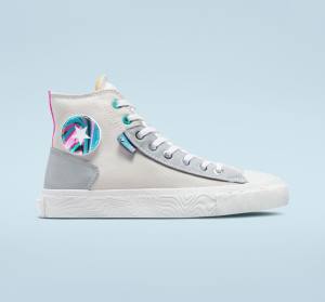 Men's Converse Chuck Taylor Alt Star Marbled Patch High Tops Shoes Grey / Pink | CV-710JYR