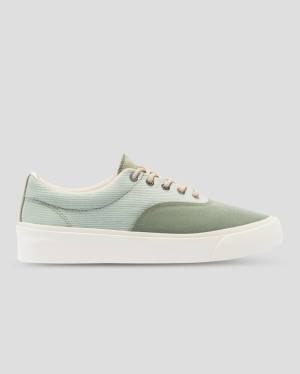 Men's Converse Jungle Cloth Skidgrip Low Tops Shoes Green | CV-107AYH