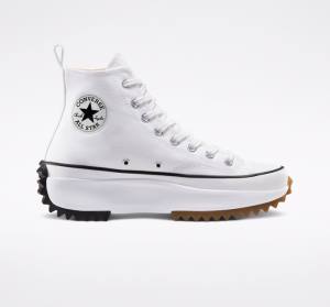 Men's Converse Run Star Hike Platform High Tops Shoes White / Black | CV-923OCW