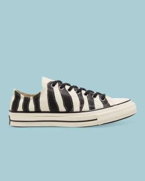 Women's Converse Chuck 70 Archive Zebra Overlay Low Tops Shoes Beige | CV-189IRG