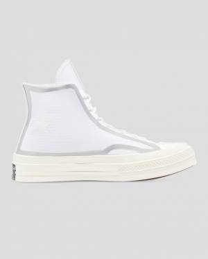 Women's Converse Chuck 70 Tape Seam High Tops Shoes White | CV-367BKN