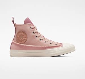 Women's Converse Chuck Taylor All Star Crafted Canvas High Tops Shoes Pink / Pink / Pink | CV-326GHK