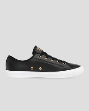 Women's Converse Chuck Taylor All Star Dainty SL Low Tops Shoes Black | CV-657YSK