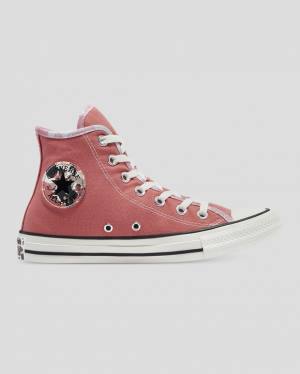 Women's Converse Chuck Taylor All Star Festival High Tops Shoes Pink | CV-807PTG