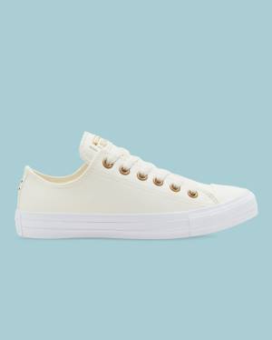 Women's Converse Chuck Taylor All Star Go Gold SL Low Tops Shoes Beige | CV-140DEZ