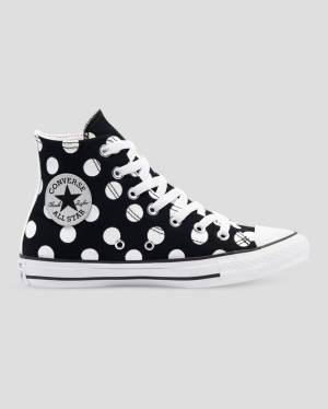 Women's Converse Chuck Taylor All Star Glitter Shine High Tops Shoes Black | CV-964ISZ