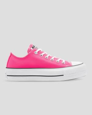 Women's Converse Chuck Taylor All Star Lift Seasonal Colour Low Tops Shoes Pink | CV-270AOS