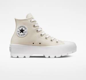 Women's Converse Chuck Taylor All Star Lugged Seasonal Color High Tops Shoes Brown / White / Black | CV-598BRX