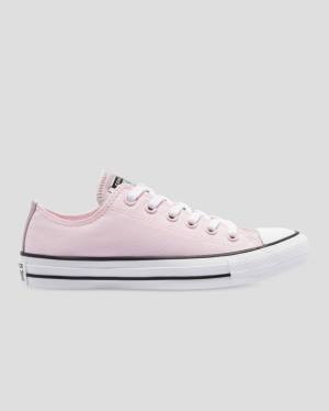 Women's Converse Chuck Taylor All Star Mono Metallic Low Tops Shoes Pink | CV-143HGC