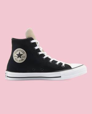 Women's Converse Chuck Taylor All Star Mono Metallic High Tops Shoes Black | CV-528SYD