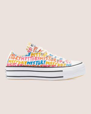 Women's Converse Chuck Taylor All Star My Story Double Stacked Lift Low Tops Shoes Multicolor | CV-567KBT