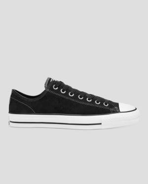 Women's Converse Chuck Taylor All Star Pro Suede Low Tops Shoes Black | CV-367OHZ