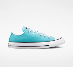 Women's Converse Chuck Taylor All Star Seasonal Color Low Tops Shoes Blue / White / Black | CV-354NRV