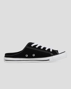 Women's Converse Chuck Taylor Dainty Mule Slip Low Tops Shoes Black | CV-264HEU