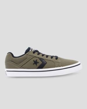 Women's Converse El Distrito Mix And Match Low Tops Shoes Olive | CV-451PJW