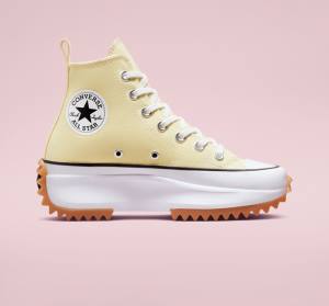 Women's Converse Run Star Hike Platform Seasonal Color High Tops Shoes Lemon / Black / White | CV-417YCV