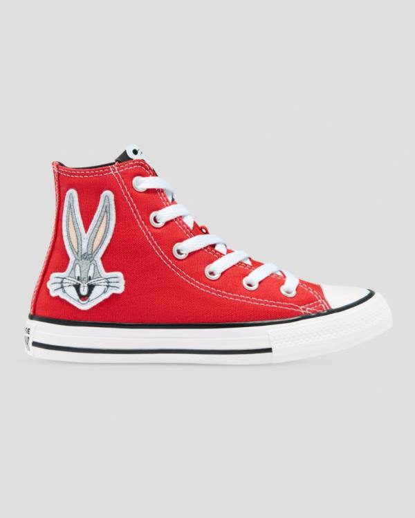 Kids\' Converse Bugs Bunny Chuck Taylor All Star High Tops Shoes Red | CV-381GBI