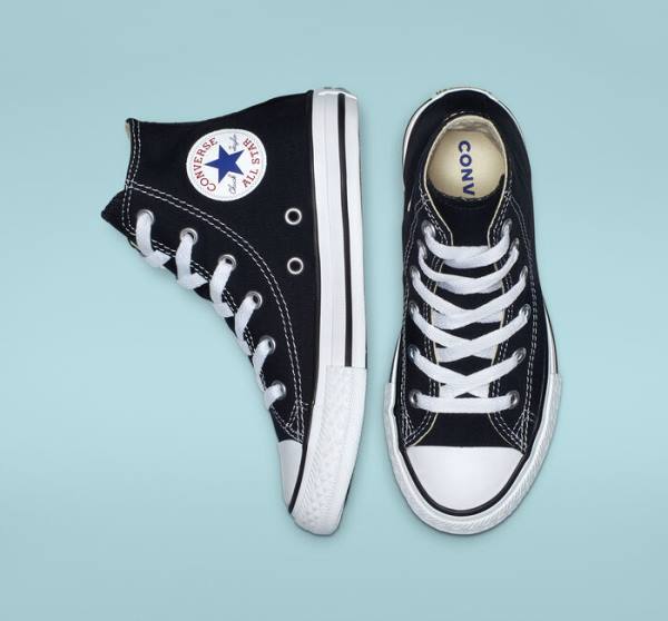 Kids' Converse Chuck Taylor All Star Classic High Tops Shoes Black | CV-265TDY