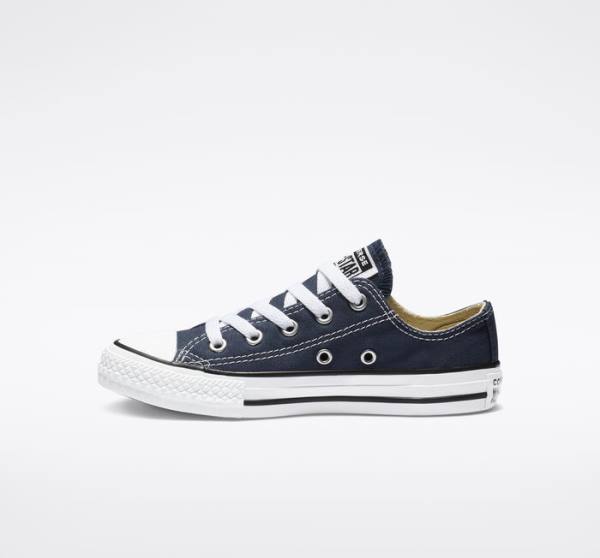 Kids' Converse Chuck Taylor All Star Classic Low Tops Shoes Navy | CV-609UOJ