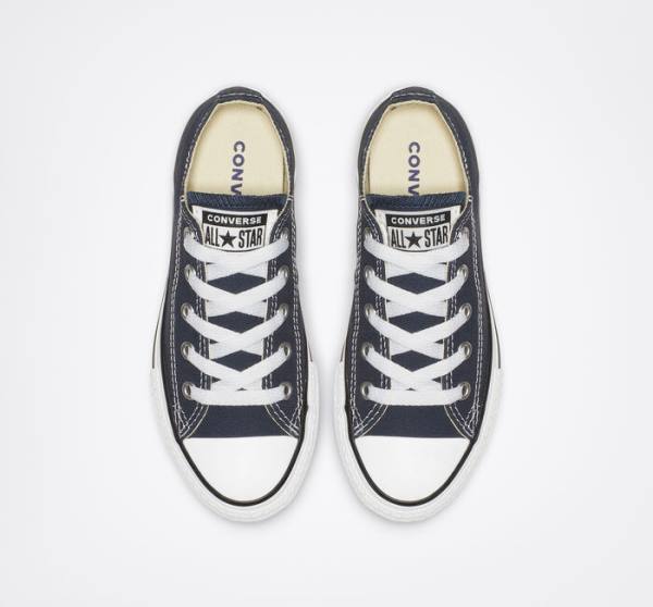 Kids' Converse Chuck Taylor All Star Classic Low Tops Shoes Navy | CV-609UOJ