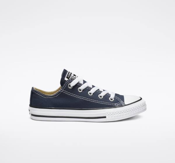 Kids\' Converse Chuck Taylor All Star Classic Low Tops Shoes Navy | CV-609UOJ