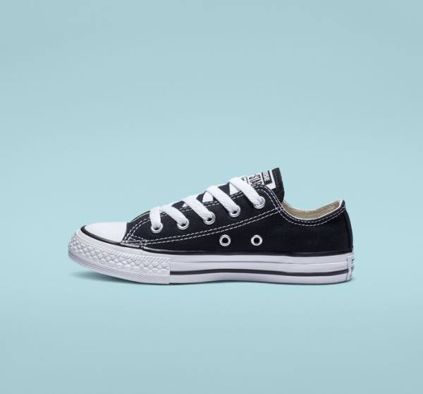 Kids' Converse Chuck Taylor All Star Classic Low Tops Shoes Black | CV-643HIK