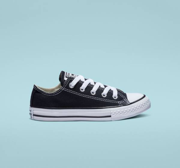 Kids\' Converse Chuck Taylor All Star Classic Low Tops Shoes Black | CV-643HIK