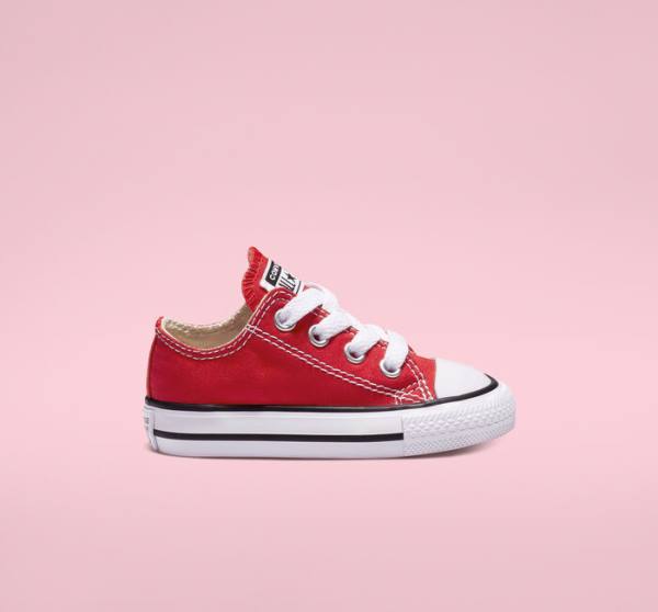 Kids\' Converse Chuck Taylor All Star Classic Low Tops Shoes Red | CV-865CED