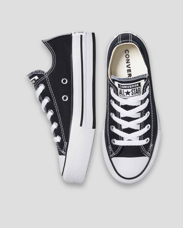 Kids' Converse Chuck Taylor All Star EVA Platform Low Tops Shoes Black | CV-510NYO