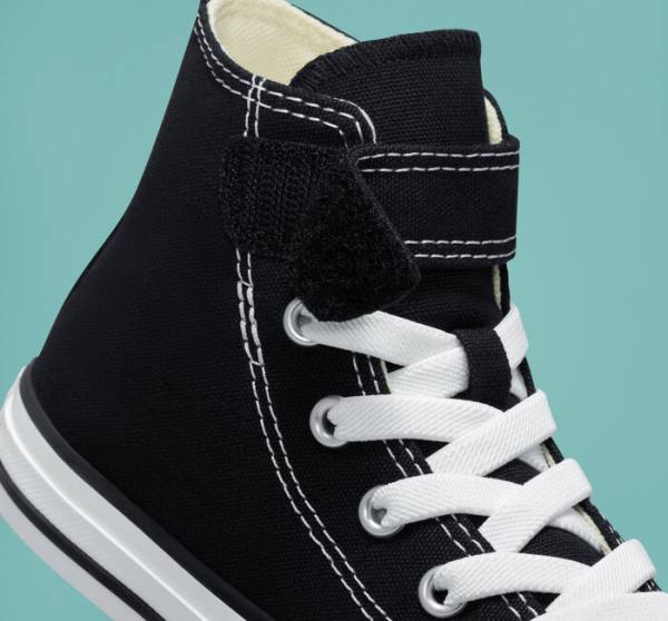 Kids' Converse Chuck Taylor All Star Easy-On High Tops Shoes Black / Beige / White | CV-520QFS