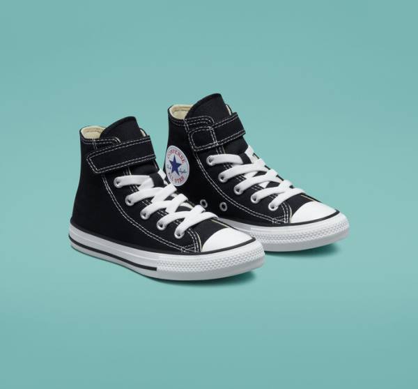 Kids' Converse Chuck Taylor All Star Easy-On High Tops Shoes Black / Beige / White | CV-520QFS