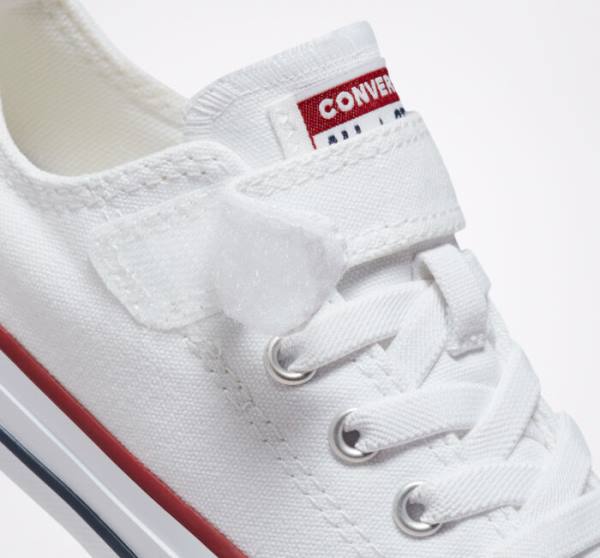 Kids' Converse Chuck Taylor All Star Easy-On Low Tops Shoes White / White / Beige | CV-814ISA