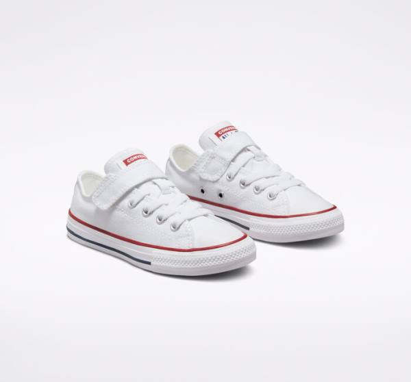 Kids' Converse Chuck Taylor All Star Easy-On Low Tops Shoes White / White / Beige | CV-814ISA