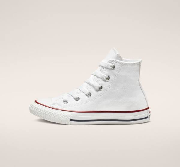 Kids' Converse Chuck Taylor All Star High Tops Shoes White | CV-587XTC