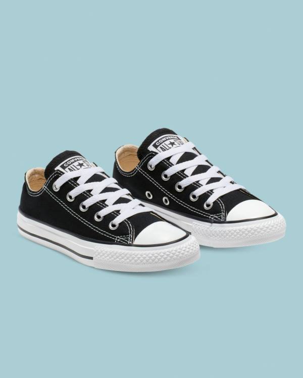 Kids' Converse Chuck Taylor All Star Low Tops Shoes Black | CV-124NBV