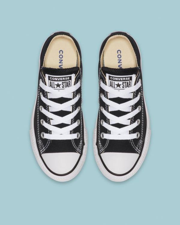 Kids' Converse Chuck Taylor All Star Low Tops Shoes Black | CV-124NBV