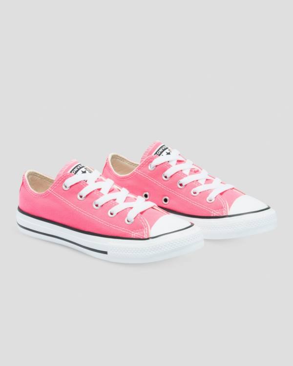 Kids' Converse Chuck Taylor All Star Seasonal Colour Low Tops Shoes Pink | CV-153XQW