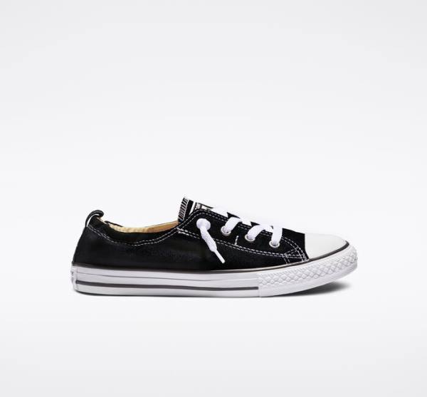 Kids\' Converse Chuck Taylor All Star Shoreline Slip Low Tops Shoes Black | CV-128HUB