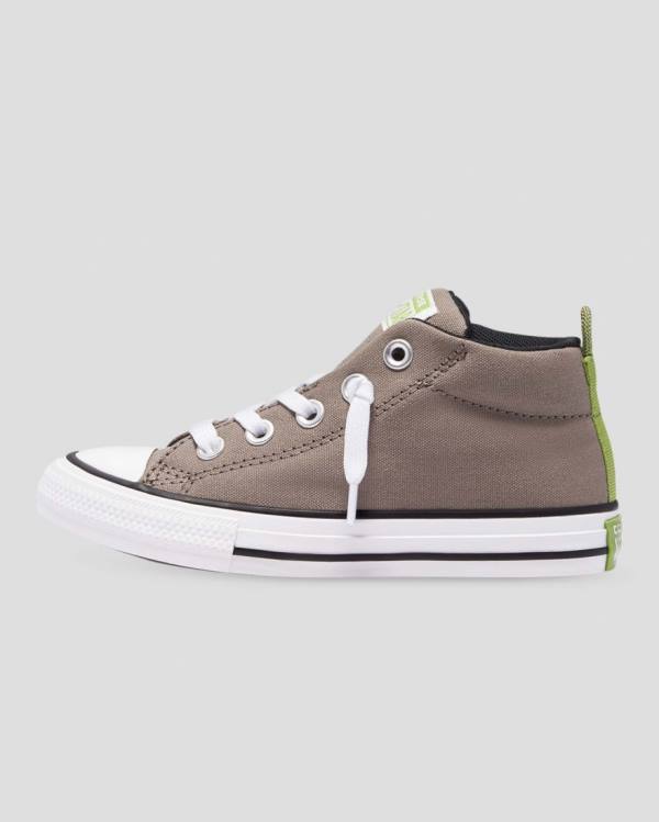 Kids' Converse Chuck Taylor All Star Street High Tops Shoes Brown | CV-057ZGJ